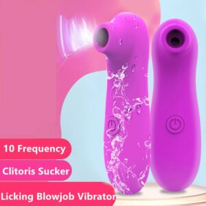 Sucking Vibrator Clit Sucker Clitoris Stimulator Masturbator Dildo Nipple Licking Tongue Blowjob Toys Adults Sex Toys for Woman
