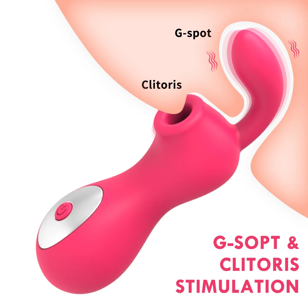 Powerful Clit Sucker Vibrator Clitoris Nipple Sucking Tongue Vibrating Oral Licking Masturbator Vagina Sexy Toys for Adult Women