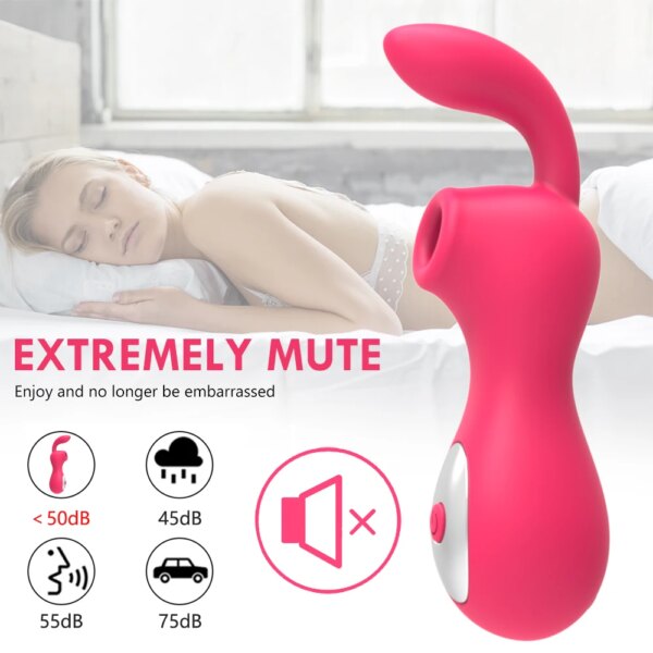 Powerful Clit Sucker Vibrator Clitoris Nipple Sucking Tongue Vibrating Oral Licking Masturbator Vagina Sexy Toys for Adult Women