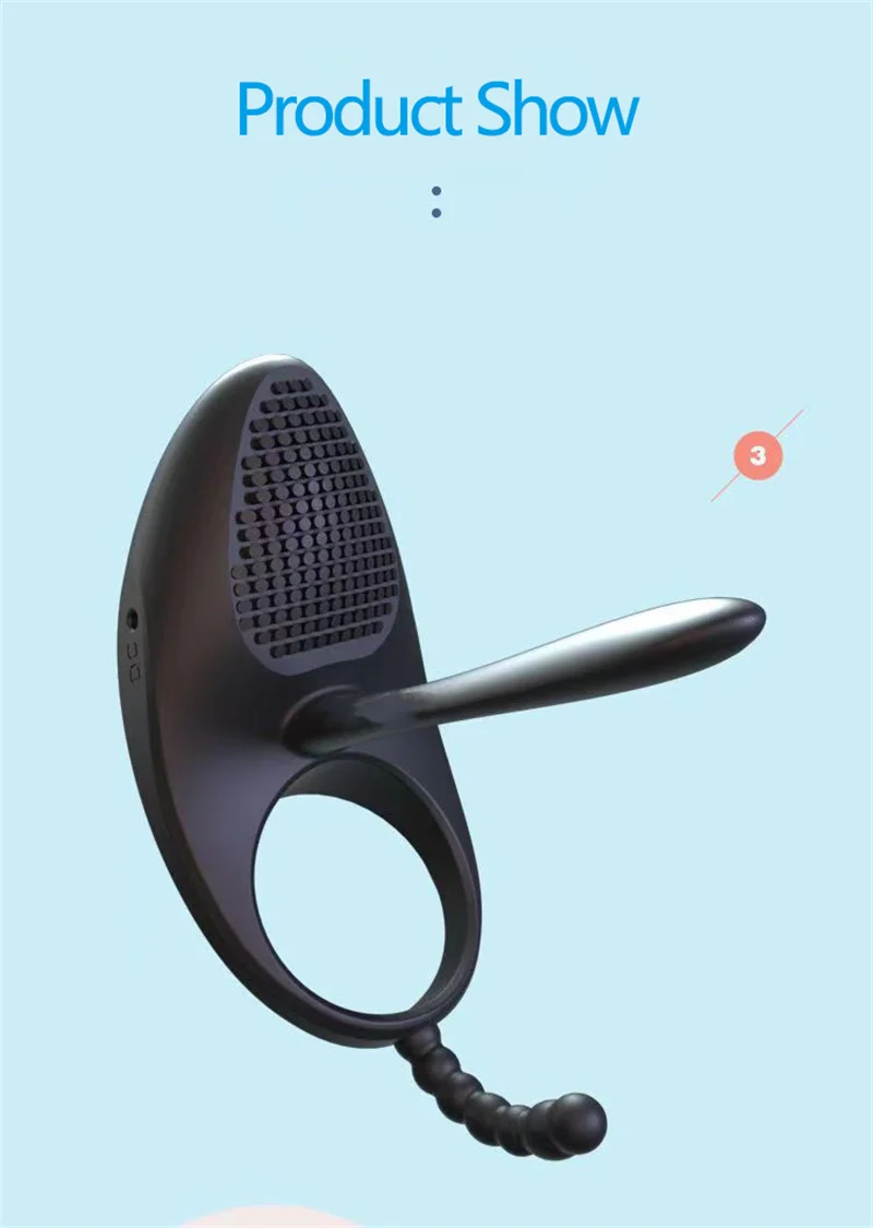 Vibrating Penis Ring Couple Vibrator Clit Sucker Stimulator 7 Modes G-spot Massage Cock Ring Sex Toy for Man