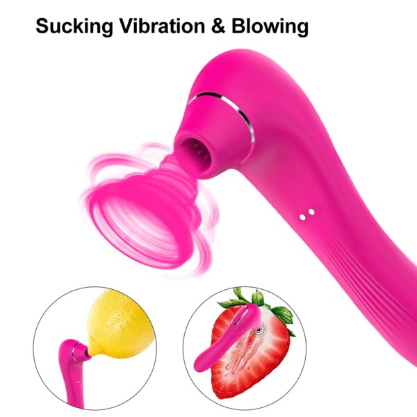 2 Motors Clitoral Sucking Vibrator Sex Toy for Women Clit Sucker Clitoris Stimulator Dildo Vibrating Female Goods For Adults 18