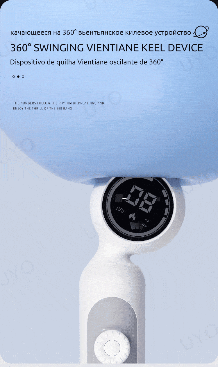 2 in 1 Vibrator LCD Magic Wand Clitoral Sucking Vibrator Woman Sex Toy Massage Wand Clitoris Stimulation Charging Vibrator UYO
