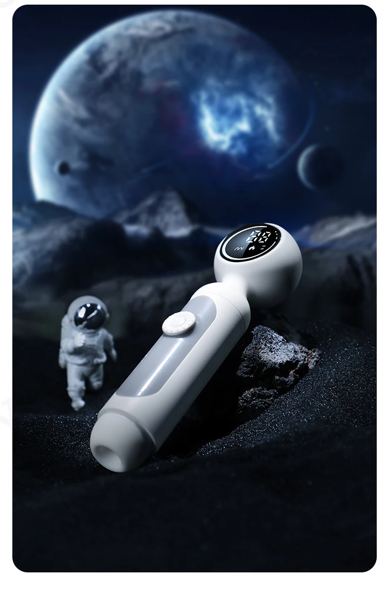 2 in 1 Vibrator LCD Magic Wand Clitoral Sucking Vibrator Woman Sex Toy Massage Wand Clitoris Stimulation Charging Vibrator UYO