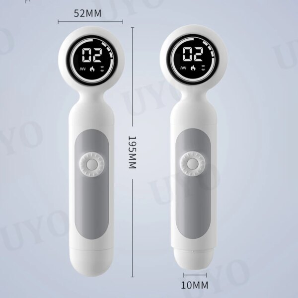 2 in 1 vibrator lcd magic wand clitoral sucking vibrator woman sex toy massage wand clitoris stimulation charging vibrator uyo