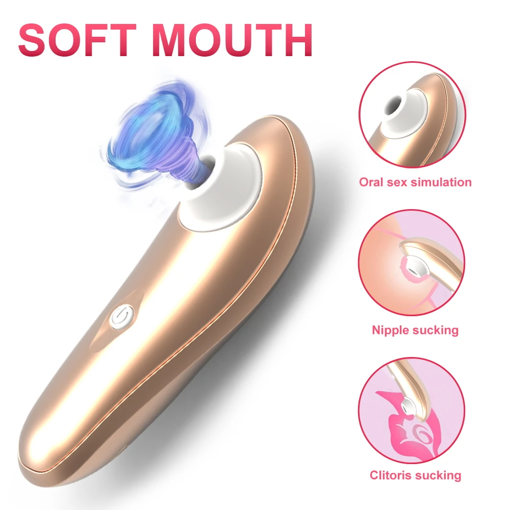 Powerful Clit Sucker Vibrator Tongue Vibrating Nipple Sucking Blowjob Clitoris Stimulator Etotic Sex Toys for Women Masturbator