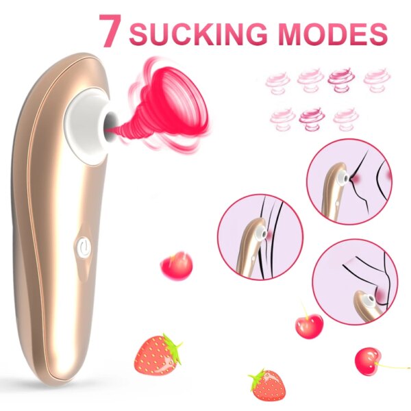 Powerful Clit Sucker Vibrator Tongue Vibrating Nipple Sucking Blowjob Clitoris Stimulator Etotic Sex Toys for Women Masturbator