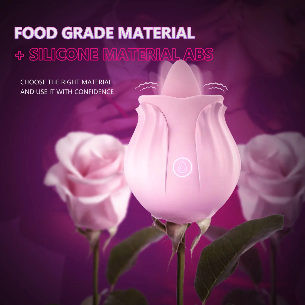 2024 New Roses Shape Sucker for Women Toy Sex Tongues Quiet 10 Speed Adult Toys Waterproof Automatic Electric Adult Toys Machine