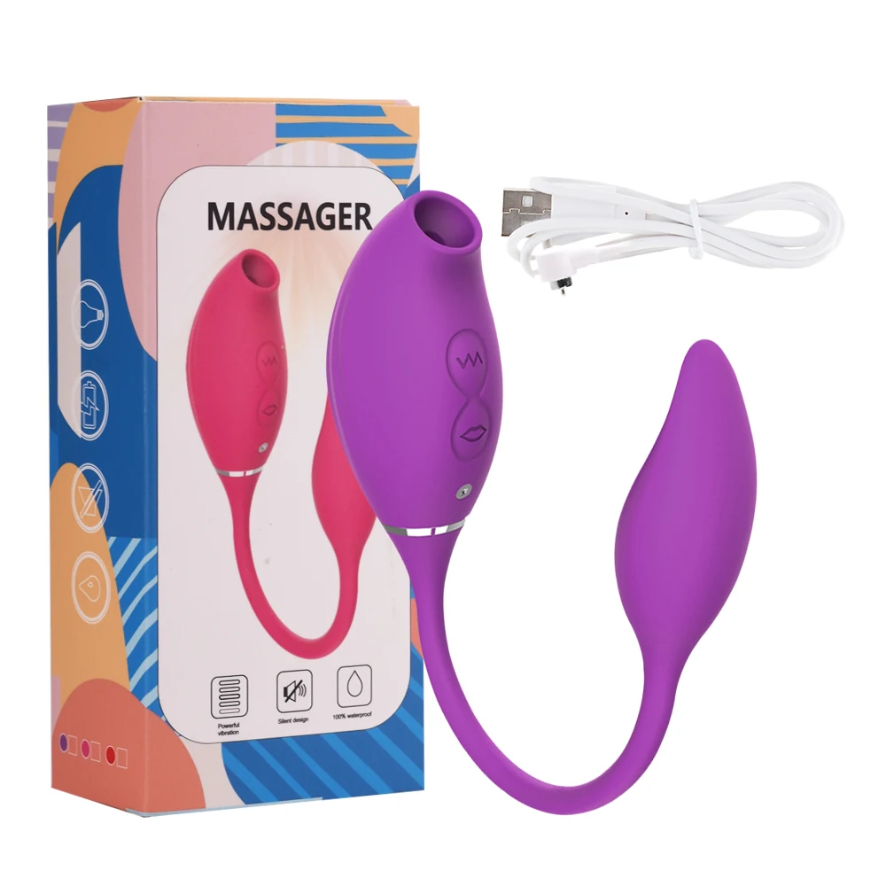 2 in 1 G-Spot Clitoral Sucking  Vibrator With Vibrating Egg Clitoris Stimulator Nipples Clit Sucker Sex Toys For Women Adults 18