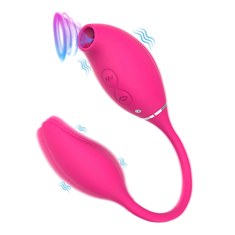 2 in 1 G-Spot Clitoral Sucking  Vibrator With Vibrating Egg Clitoris Stimulator Nipples Clit Sucker Sex Toys For Women Adults 18