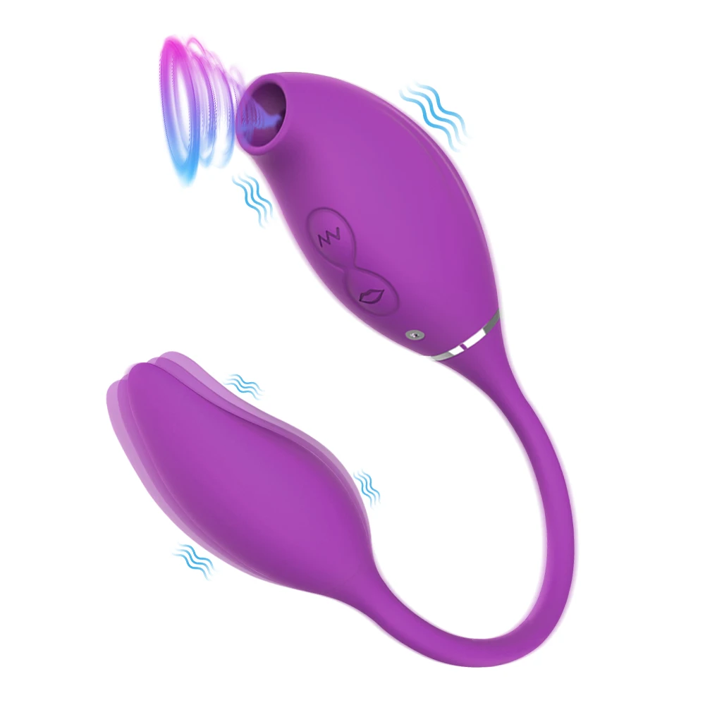 2 in 1 G-Spot Clitoral Sucking  Vibrator With Vibrating Egg Clitoris Stimulator Nipples Clit Sucker Sex Toys For Women Adults 18