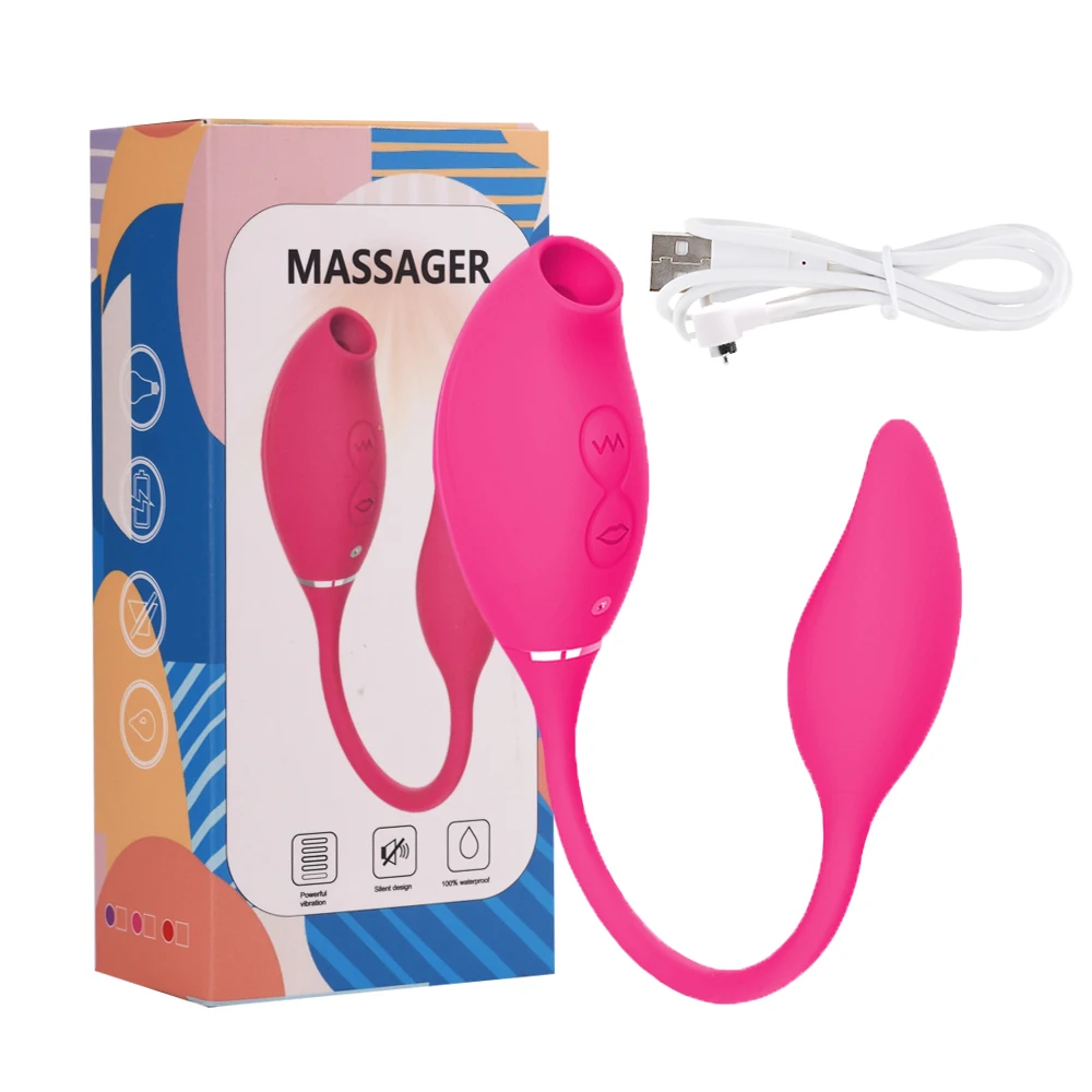 2 in 1 G-Spot Clitoral Sucking  Vibrator With Vibrating Egg Clitoris Stimulator Nipples Clit Sucker Sex Toys For Women Adults 18
