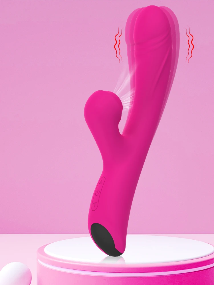 Clitoral Sucking Vibrator Rabbit Heating Dildo Vibrators G Spot Massager Clit Stimulator with 10 Pattern Adult Sex Toy for Women
