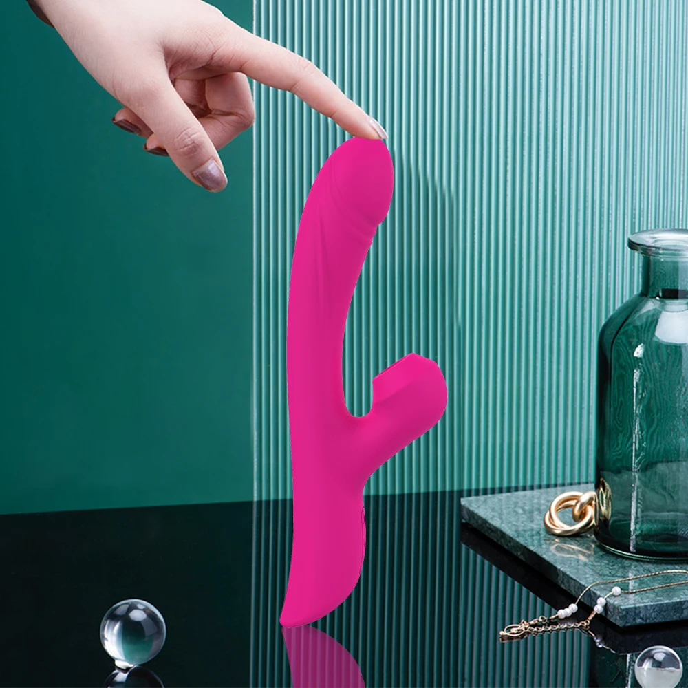 Clitoral Sucking Vibrator Rabbit Heating Dildo Vibrators G Spot Massager Clit Stimulator with 10 Pattern Adult Sex Toy for Women