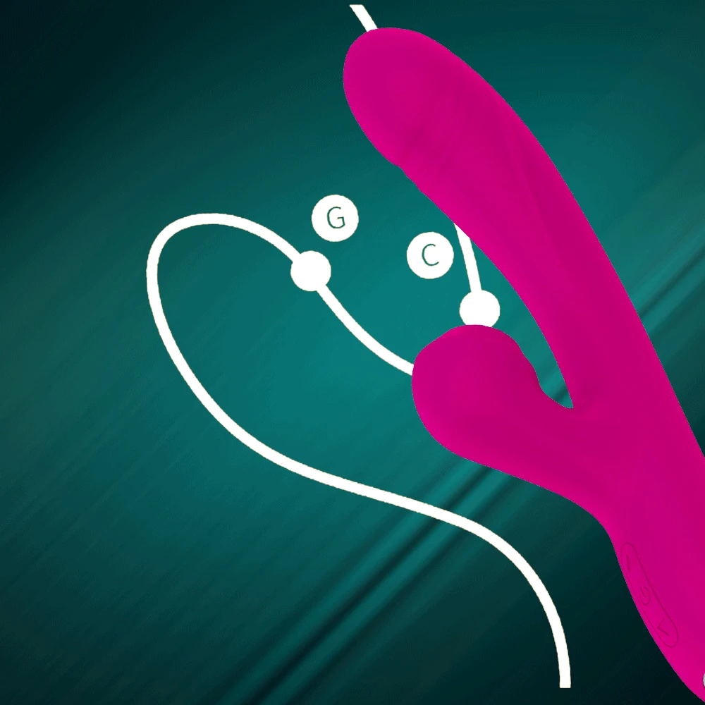 Clitoral Sucking Vibrator Rabbit Heating Dildo Vibrators G Spot Massager Clit Stimulator with 10 Pattern Adult Sex Toy for Women