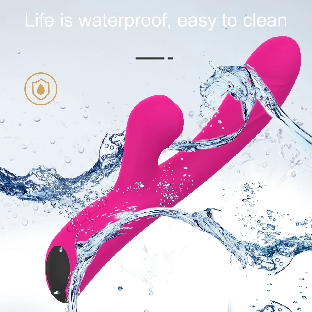 Clitoral Sucking Vibrator Rabbit Heating Dildo Vibrators G Spot Massager Clit Stimulator with 10 Pattern Adult Sex Toy for Women