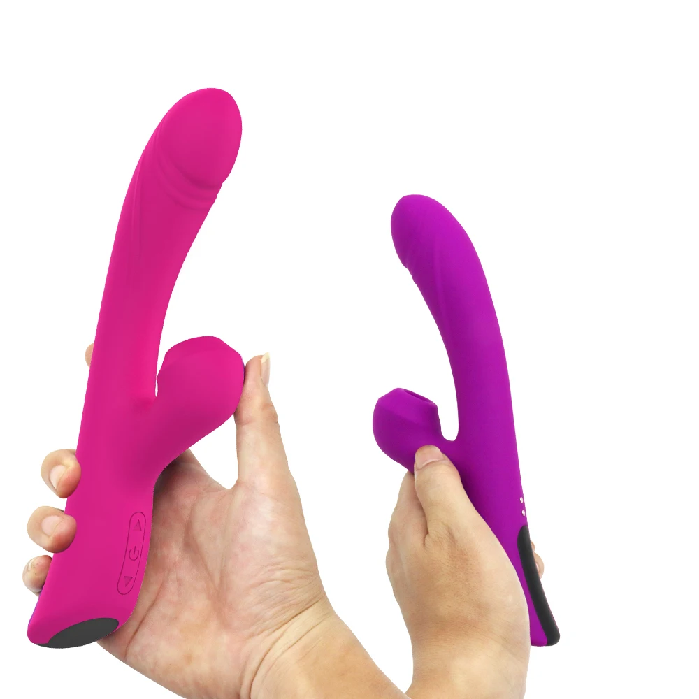 Clitoral Sucking Vibrator Rabbit Heating Dildo Vibrators G Spot Massager Clit Stimulator with 10 Pattern Adult Sex Toy for Women