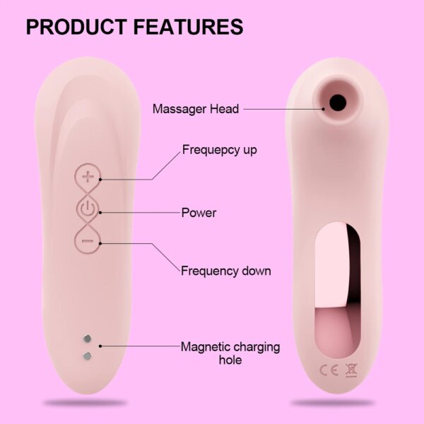 Powerful Clit Sucker Vibrator Sex Toys for Adult Women Tongue Vibrating Clitoris Stimulator Nipple Blowjob Etotic Masturbator