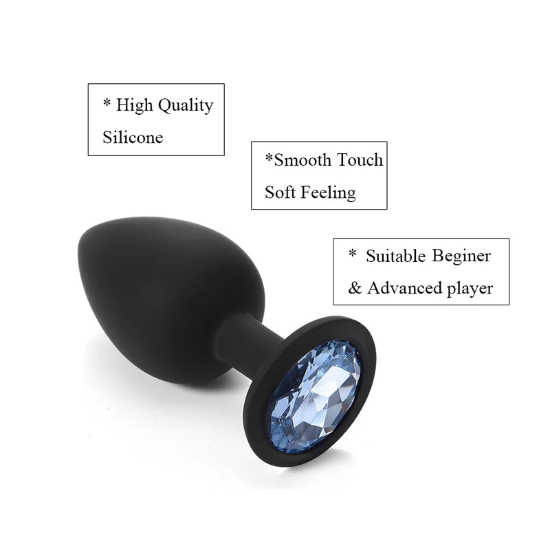 Adult Silicone Anal Plug Dildos Bullet Vibrator Butt Plugs Sex Toys for Women Men Gay Prostate Massager Anal Masturbating S/M/L