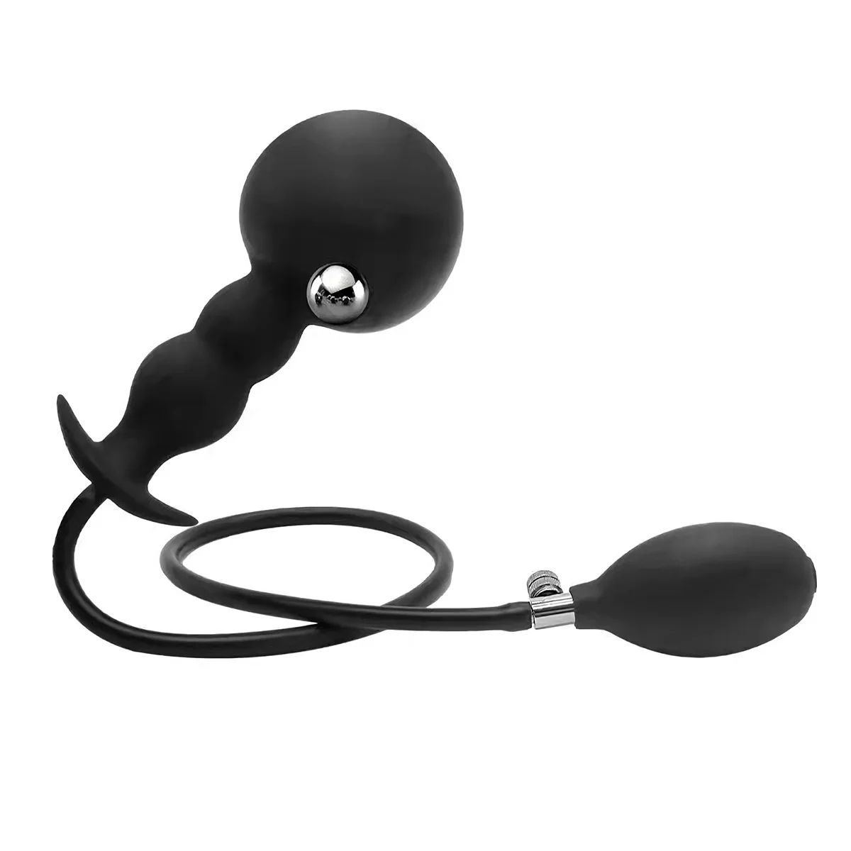 Inflatable Anal Plug Metal Ball Butt Plug Sex Toys For Men Women Huge Anus Ass Butt Dilator Prostate Massager G Spot Stimulator