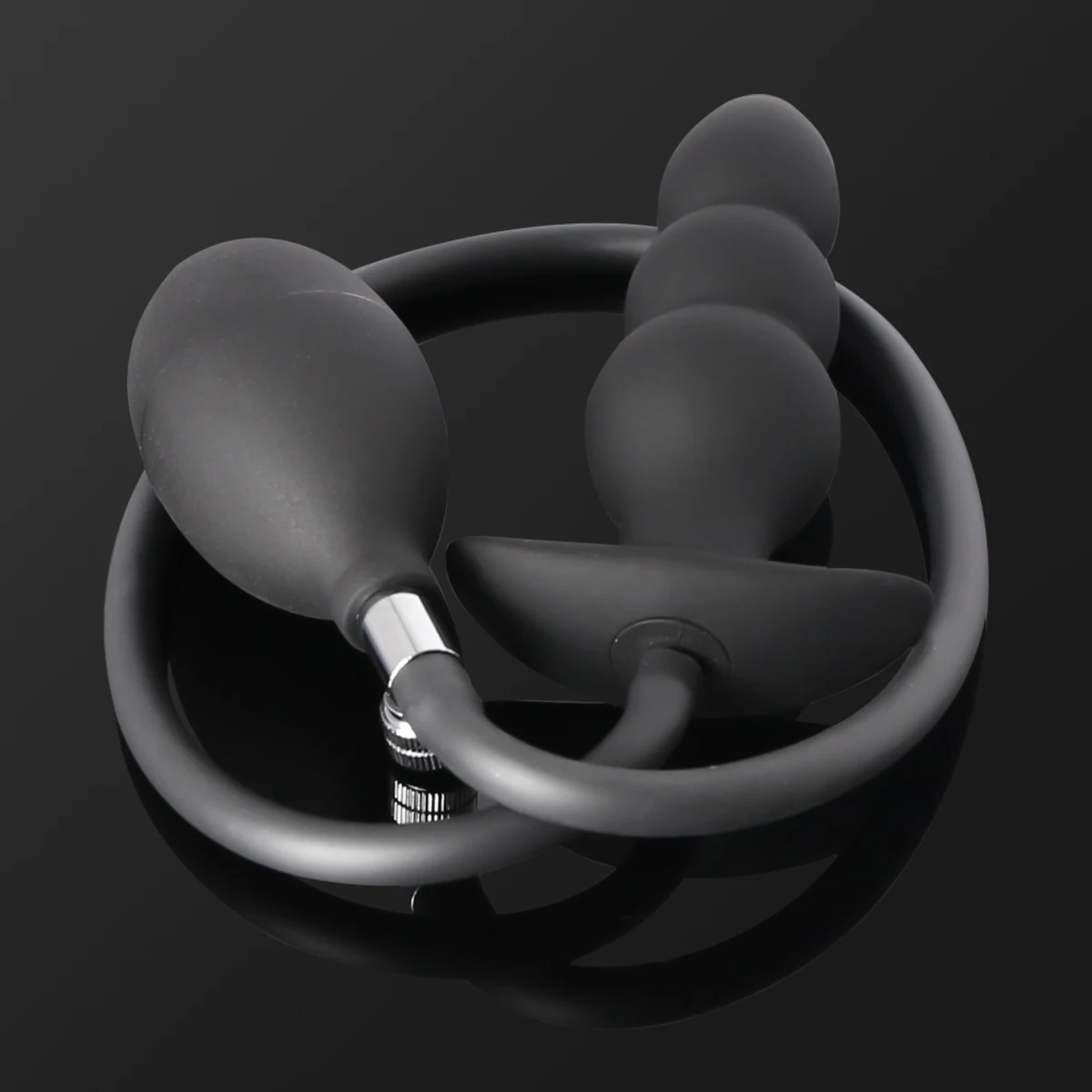 Inflatable Anal Plug Metal Ball Butt Plug Sex Toys For Men Women Huge Anus Ass Butt Dilator Prostate Massager G Spot Stimulator