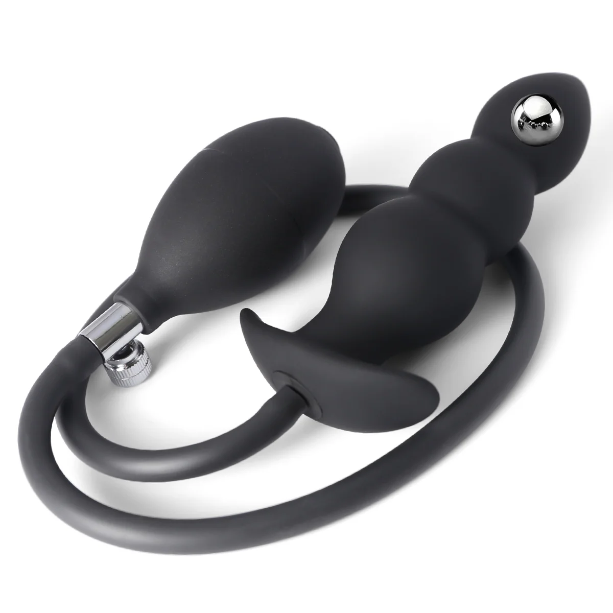 Inflatable Anal Plug Metal Ball Butt Plug Sex Toys For Men Women Huge Anus Ass Butt Dilator Prostate Massager G Spot Stimulator