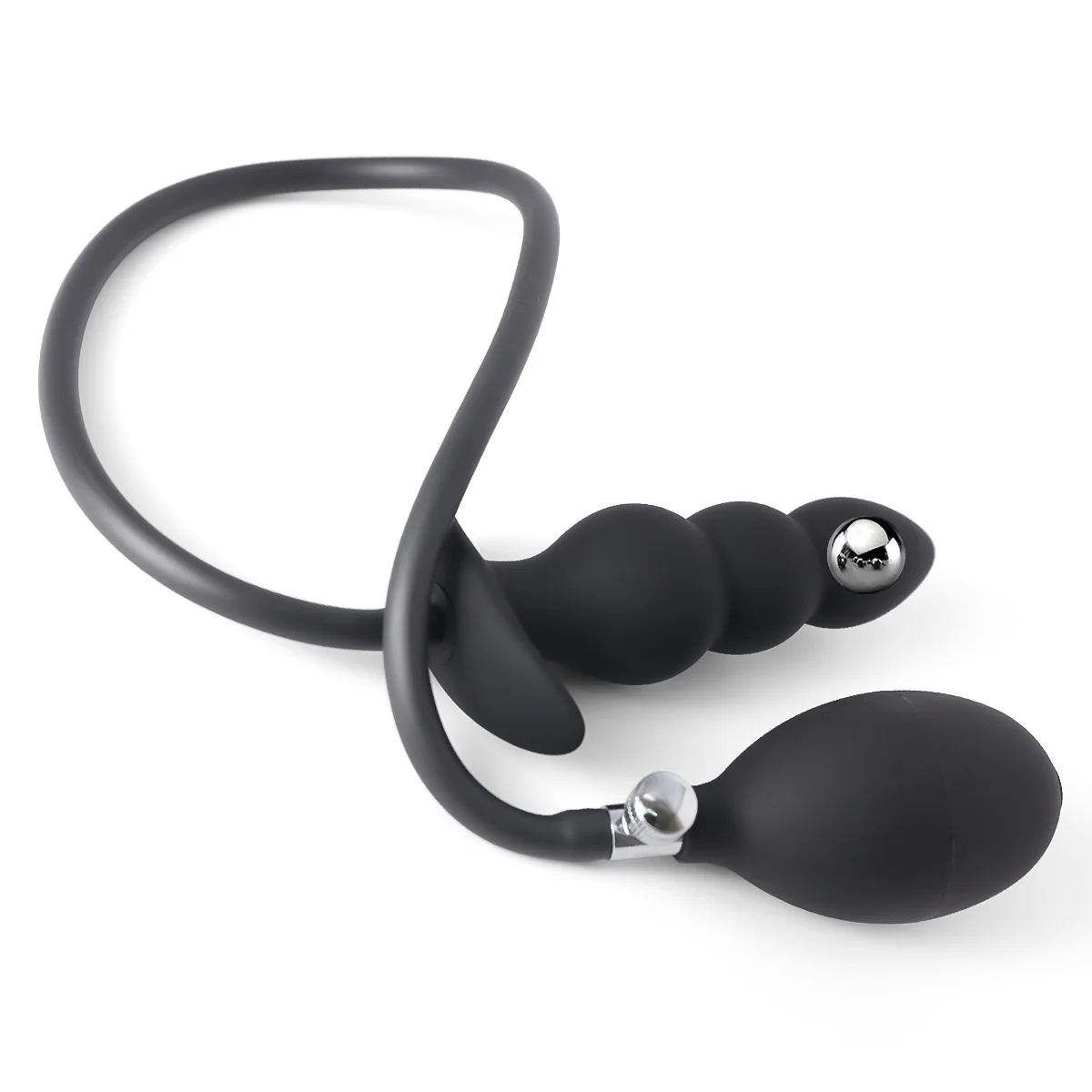 Inflatable Anal Plug Metal Ball Butt Plug Sex Toys For Men Women Huge Anus Ass Butt Dilator Prostate Massager G Spot Stimulator