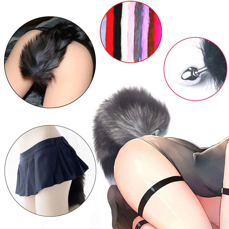 Men Butt Plug Anal Sex Tail Toys Adults Games Sex Products Butt Anal Plug Sex Toy Anal Plug Fox Tail Sex Toys For Women Couples