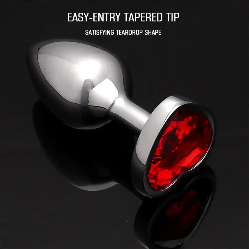 Anal Plug Sex Toys Crystal Heart Smooth Steel Annal Extreme Butt Buttplug for Woman Prostate Massager Stimulator Adult Tooys Man Anal Plug Sex Toys Crystal Heart Smooth Steel Annal Extreme Butt Buttplug for Woman Prostate Massager Stimulator Adult Tooys Man