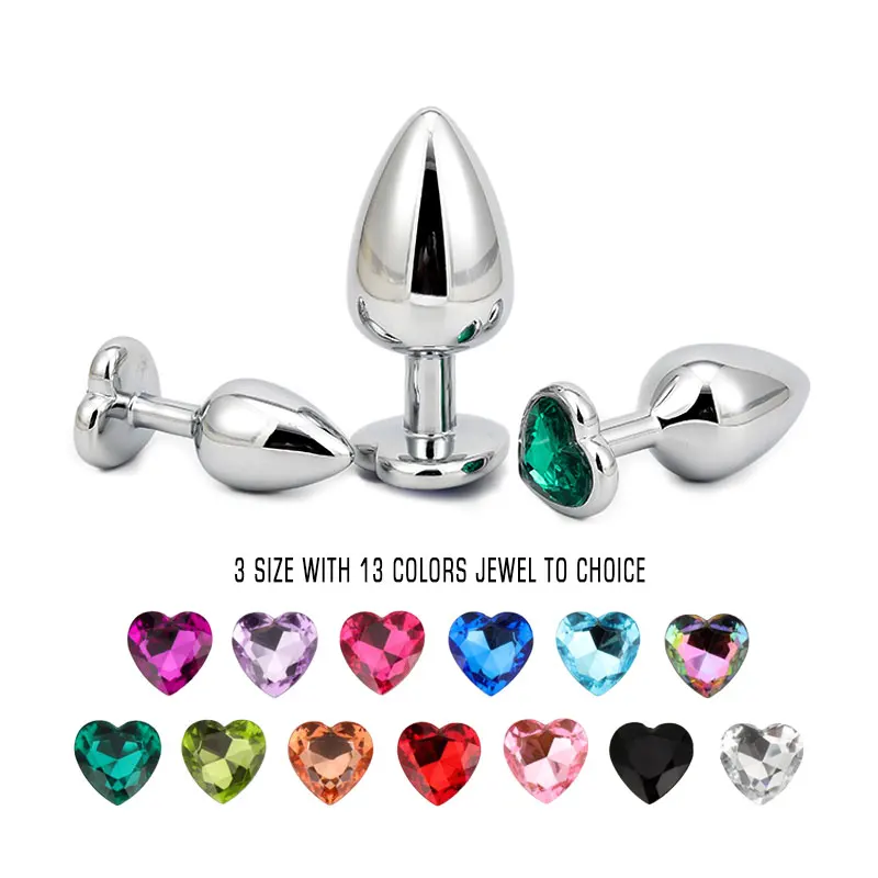 Anal Plug Sex Toys Crystal Heart Smooth Steel Annal Extreme Butt Buttplug for Woman Prostate Massager Stimulator Adult Tooys Man Anal Plug Sex Toys Crystal Heart Smooth Steel Annal Extreme Butt Buttplug for Woman Prostate Massager Stimulator Adult Tooys Man