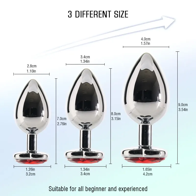 Anal Plug Sex Toys Crystal Heart Smooth Steel Annal Extreme Butt Buttplug for Woman Prostate Massager Stimulator Adult Tooys Man Anal Plug Sex Toys Crystal Heart Smooth Steel Annal Extreme Butt Buttplug for Woman Prostate Massager Stimulator Adult Tooys Man