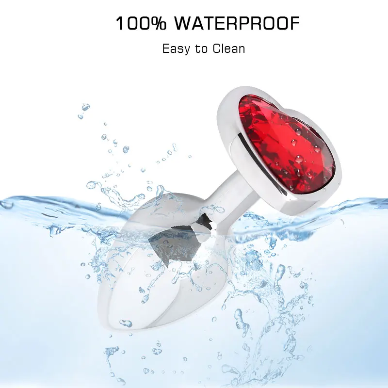 Anal Plug Sex Toys Crystal Heart Smooth Steel Annal Extreme Butt Buttplug for Woman Prostate Massager Stimulator Adult Tooys Man Anal Plug Sex Toys Crystal Heart Smooth Steel Annal Extreme Butt Buttplug for Woman Prostate Massager Stimulator Adult Tooys Man