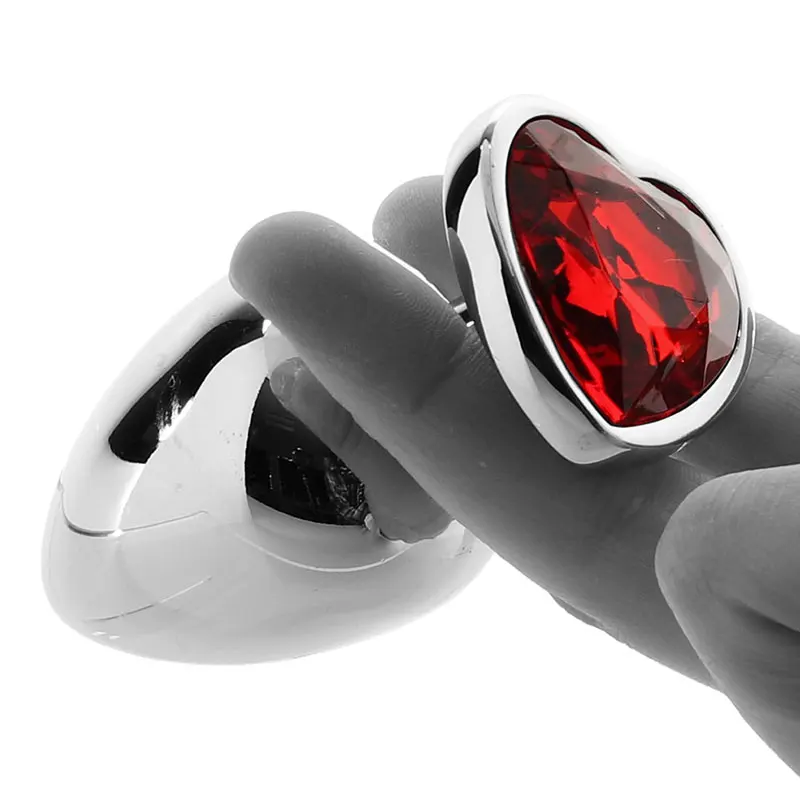 Anal Plug Sex Toys Crystal Heart Smooth Steel Annal Extreme Butt Buttplug for Woman Prostate Massager Stimulator Adult Tooys Man Anal Plug Sex Toys Crystal Heart Smooth Steel Annal Extreme Butt Buttplug for Woman Prostate Massager Stimulator Adult Tooys Man