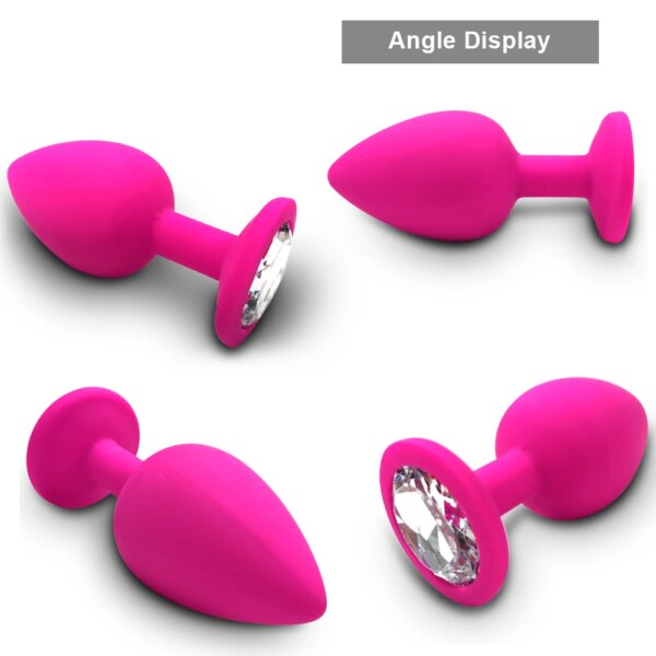 S/M/L Anal Plug Butt Vibrator Women/Men Soft Silicone Round Shaped Erotic Bullet Analplug Sex Toys for Adults Bullet Vibrator