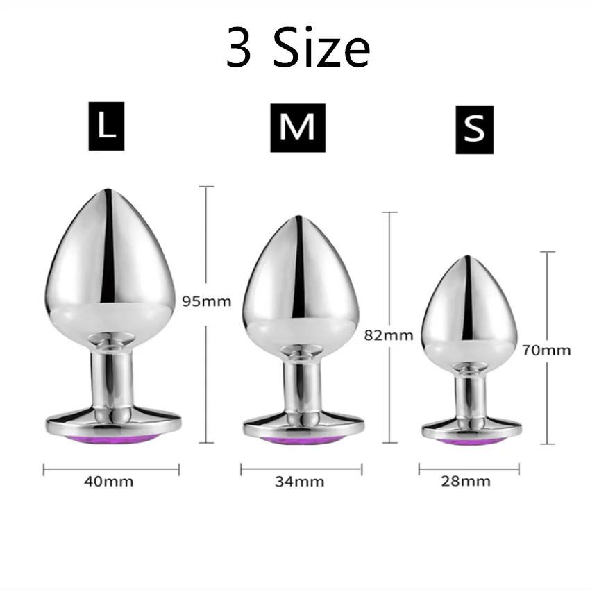 Anal Plug Sex Toys Mini Round Shaped  Metal Stainless Smooth Steel Butt Small Tail Female/Male Dildo Intimate Goods