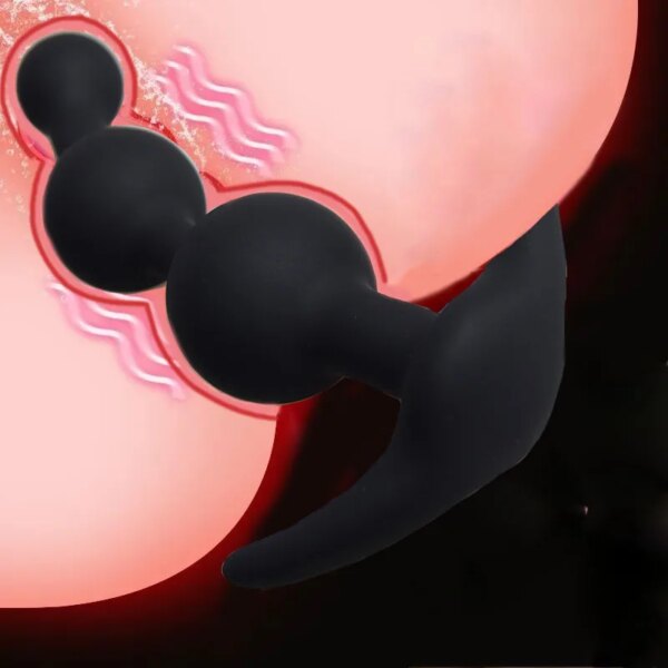 Silicone Anal Beads Balls Dilator Expansion Sex Toys,But Ass Butt Plug Butplug Analplug Buttplug,Anus Prostate Massager