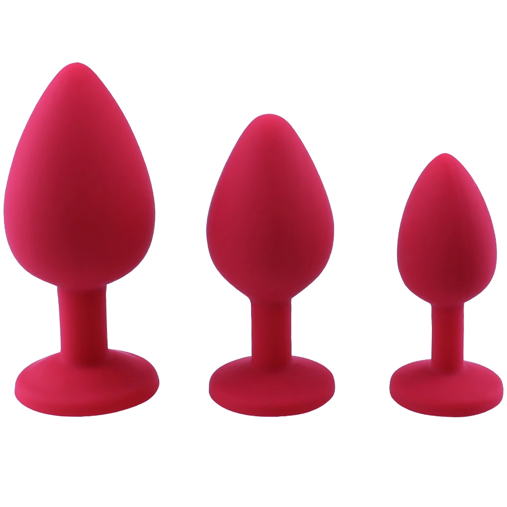 Silicone Butt Plug Anal Plug Unisex Sex Stopper 3 Different Size Adult Products for Men/Women Anal Trainer for Couples Sex Toys Silicone Butt Plug Anal Plug Unisex Sex Stopper 3 Different Size Adult Products for Men/Women Anal Trainer for Couples Sex Toys