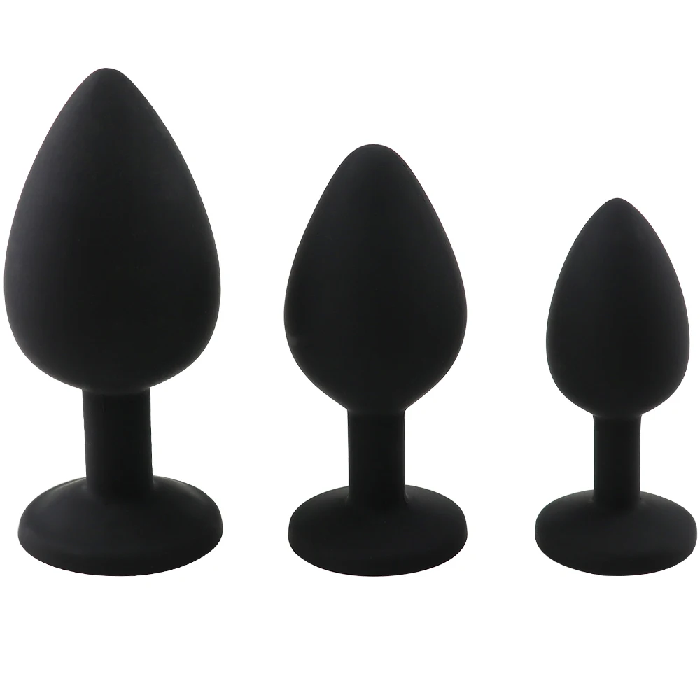 Silicone Butt Plug Anal Plug Unisex Sex Stopper 3 Different Size Adult Products for Men/Women Anal Trainer for Couples Sex Toys Silicone Butt Plug Anal Plug Unisex Sex Stopper 3 Different Size Adult Products for Men/Women Anal Trainer for Couples Sex Toys