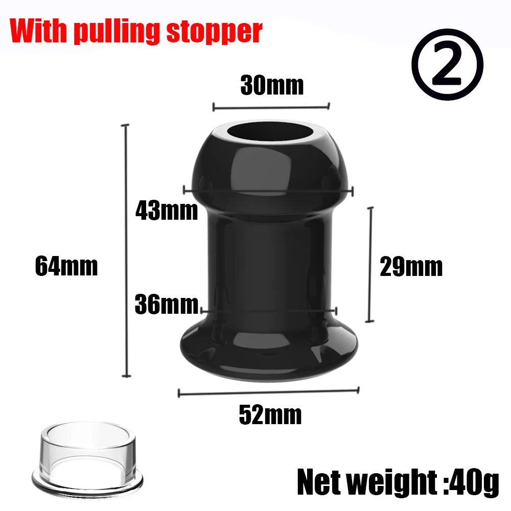 Hollow Plug with Silicone Stopper Butt Plug TPE Transparent Tunnel Anal Plug Speculum Expander Dilator SM Sex Toy for Couples Hollow Plug with Silicone Stopper Butt Plug TPE Transparent Tunnel Anal Plug Speculum Expander Dilator SM Sex Toy for Couples