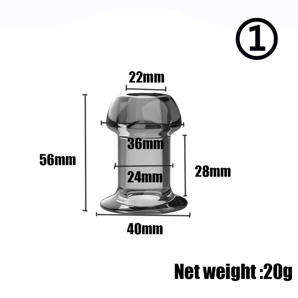 Hollow Plug with Silicone Stopper Butt Plug TPE Transparent Tunnel Anal Plug Speculum Expander Dilator SM Sex Toy for Couples Hollow Plug with Silicone Stopper Butt Plug TPE Transparent Tunnel Anal Plug Speculum Expander Dilator SM Sex Toy for Couples