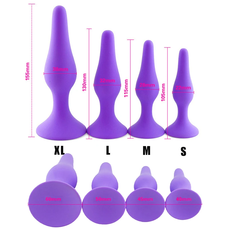S/M/L/XL Silicone Anal Plug Butt Plug Anus Stimulation Prostate Massage Sex Toys for Women Men Gay Anal Dilator Sex Shop Bdsm S/M/L/XL Silicone Anal Plug Butt Plug Anus Stimulation Prostate Massage Sex Toys for Women Men Gay Anal Dilator Sex Shop Bdsm