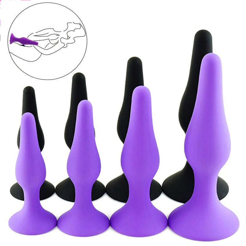S/M/L/XL Silicone Anal Plug Butt Plug Anus Stimulation Prostate Massage Sex Toys for Women Men Gay Anal Dilator Sex Shop Bdsm S/M/L/XL Silicone Anal Plug Butt Plug Anus Stimulation Prostate Massage Sex Toys for Women Men Gay Anal Dilator Sex Shop Bdsm