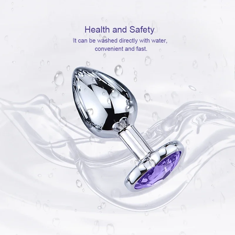 Mini Metal Anal Plug Beginner Butt Plug Masturbation Tool Sex Massager Adult Sex Toys Jelly Color Buttplug Prostate Massager 18