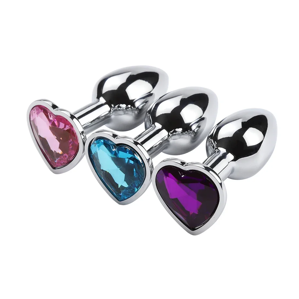 Mini Metal Anal Plug Beginner Butt Plug Masturbation Tool Sex Massager Adult Sex Toys Jelly Color Buttplug Prostate Massager 18