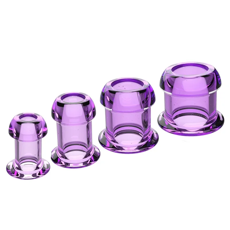Hollow Speculum Peeking Anal Beads Butt Plug with Stopper Expander Tunnel Transparent Anus Dilation Adult Women Men Gay Hollow Speculum Peeking Anal Beads Butt Plug with Stopper Expander Tunnel Transparent Anus Dilation Adult Women Men Gay