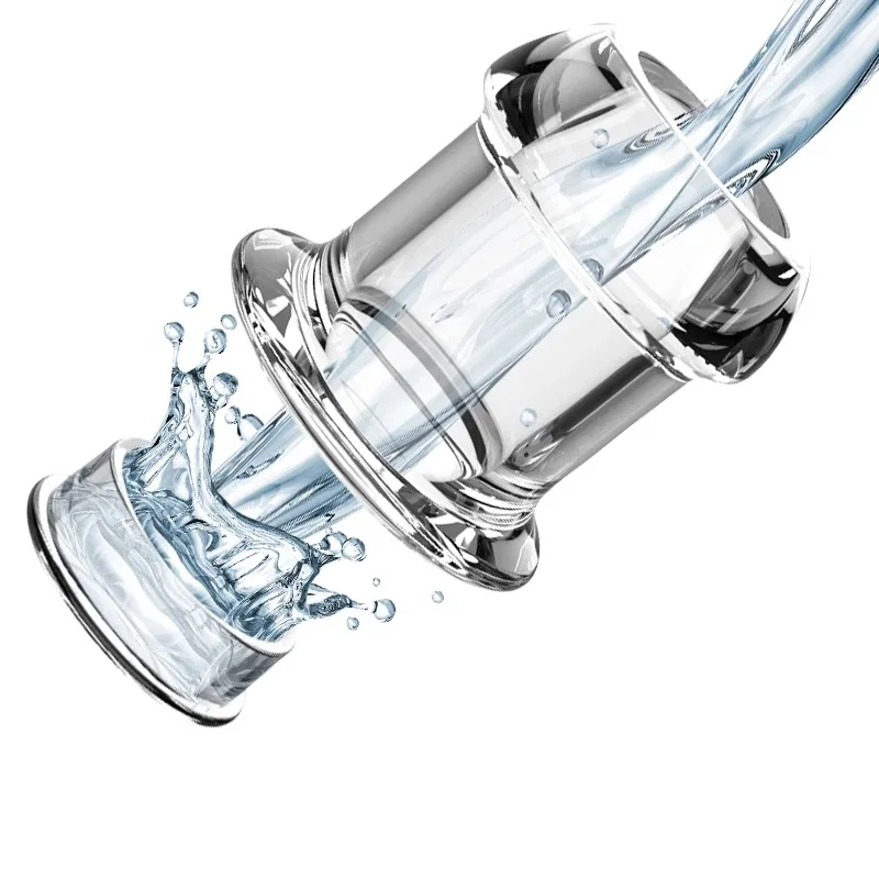 Hollow Speculum Peeking Anal Beads Butt Plug with Stopper Expander Tunnel Transparent Anus Dilation Adult Women Men Gay Hollow Speculum Peeking Anal Beads Butt Plug with Stopper Expander Tunnel Transparent Anus Dilation Adult Women Men Gay