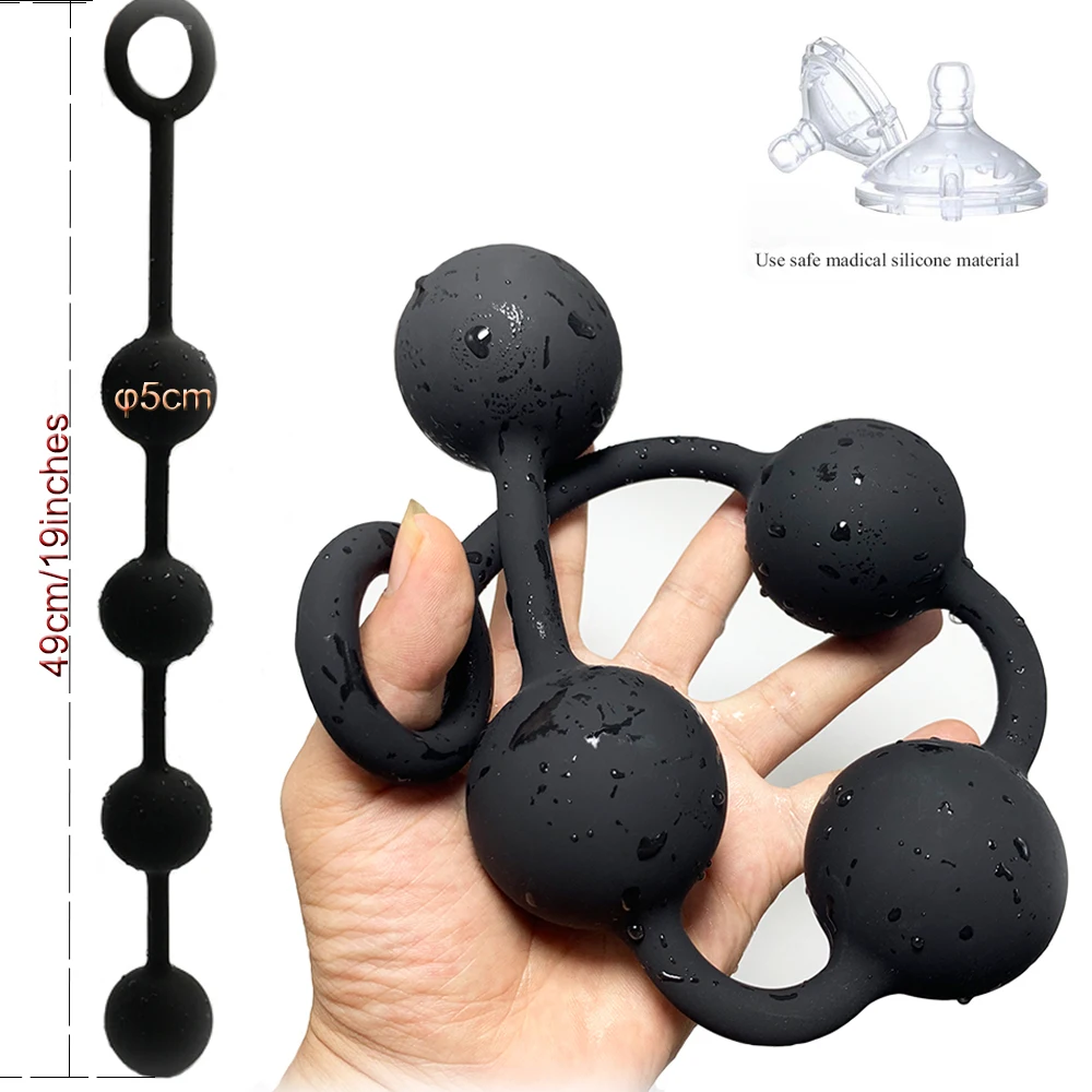 Silicone Big Anal Beads Balls Butt Plug Adults Erotic Sex Toys for Women Anus Masturbator Dilatodor Expander Prostate Massager