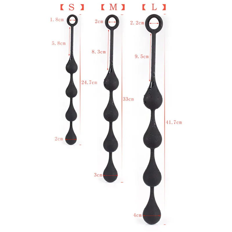 Silicone Big Anal Beads Balls Butt Plug Adults Erotic Sex Toys for Women Anus Masturbator Dilatodor Expander Prostate Massager