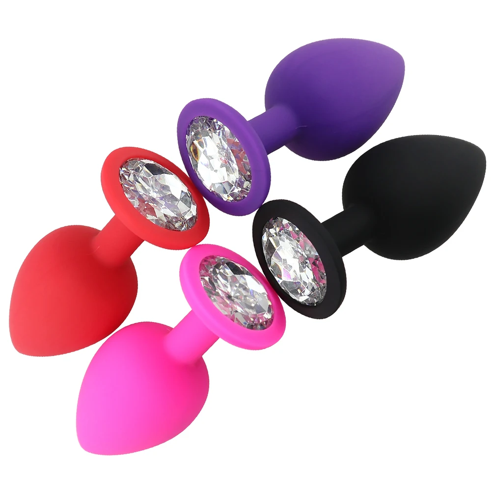 3Size Butt Anal Plug Sex Toys for Women Men Soft Silicone Erotic Massager Stimulator Dildo Vibrator Anal Toys Adult Product Plug