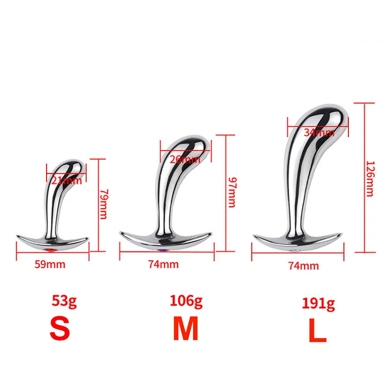 Mertal Anal Plug P Spot Stimulator Prostate Massager Butt Plug Wearable Sex Toys for Men and Women Dropshiping Mertal Anal Plug P Spot Stimulator Prostate Massager Butt Plug Wearable Sex Toys for Men and Women Dropshiping