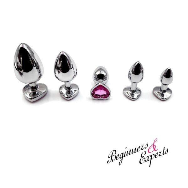 Heart Base Mini Smooth Metal Anal Plug Beginner Butt Plug Masturbation Stimulator Tool Sex Massager Adult Sex Toys For Man Women